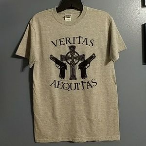 Boondock Saints Guns and Cross Graphic T-shirt